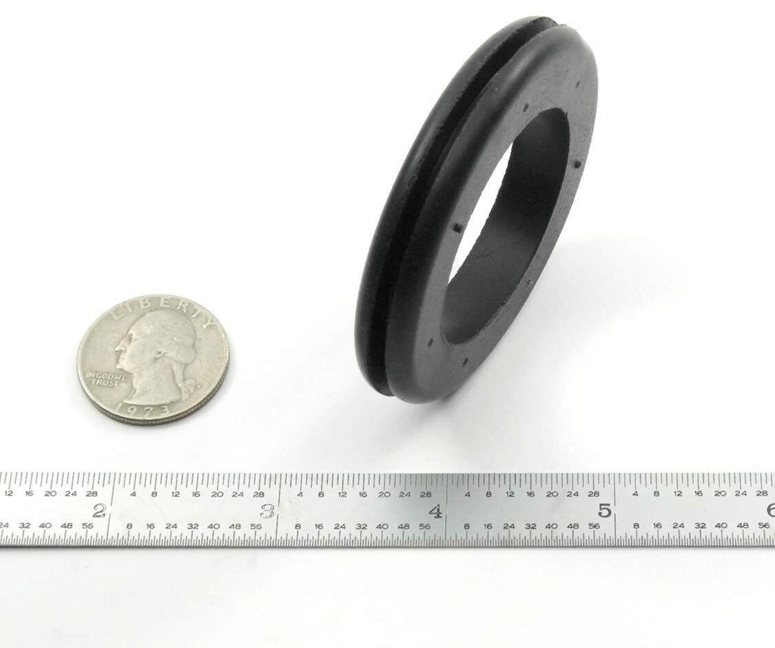 Rubber Grommet Fits 2" Has 1 1/2" Center Hole, 3/32" panel thickness