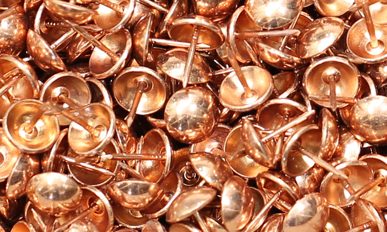 UFFY-  Copper Color Decorative Upholstery Tack Nail 7/16" x 1/2" Orange