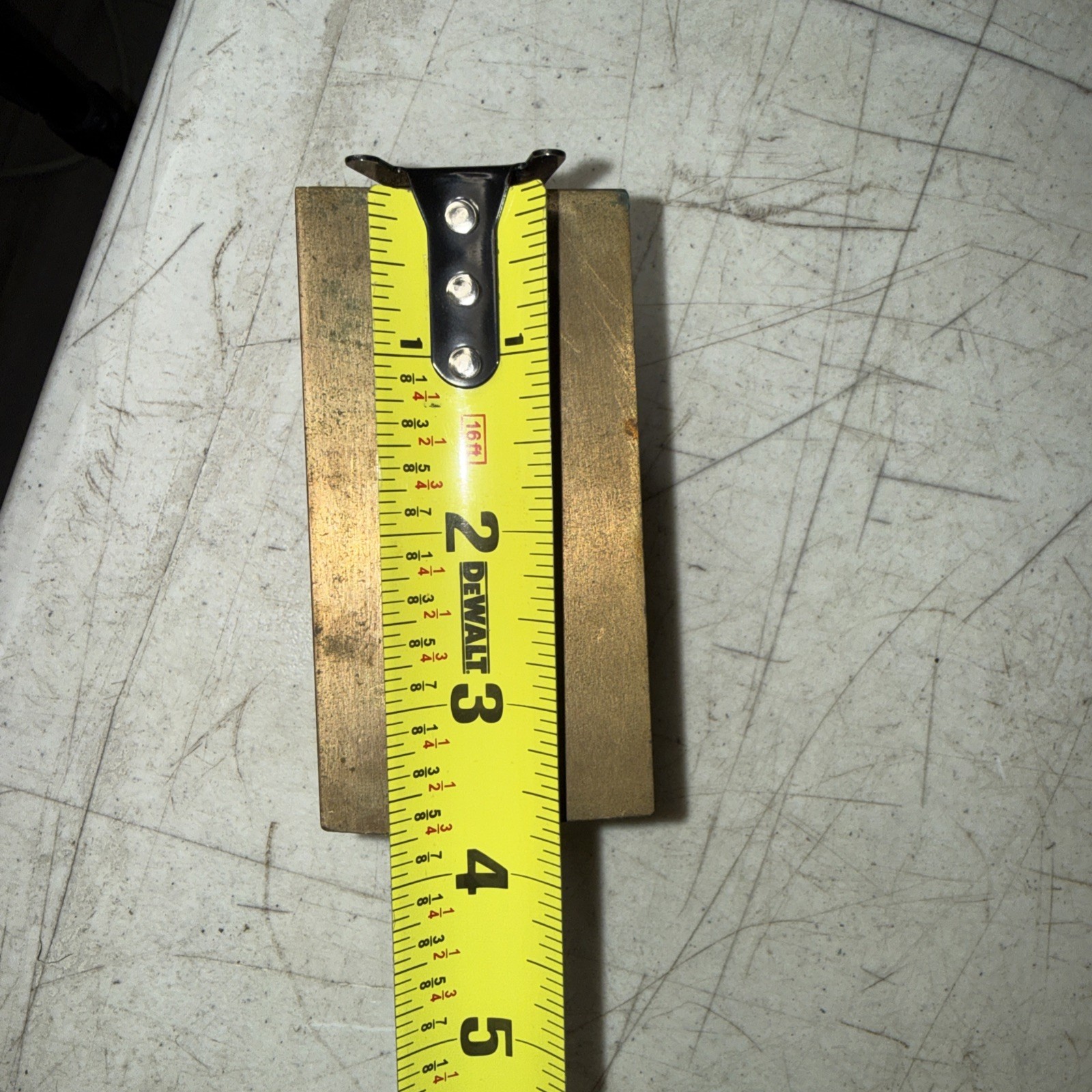 Vintage V-BLOCK 3 3/4” By 2 1/2” Made Of Solid Brass