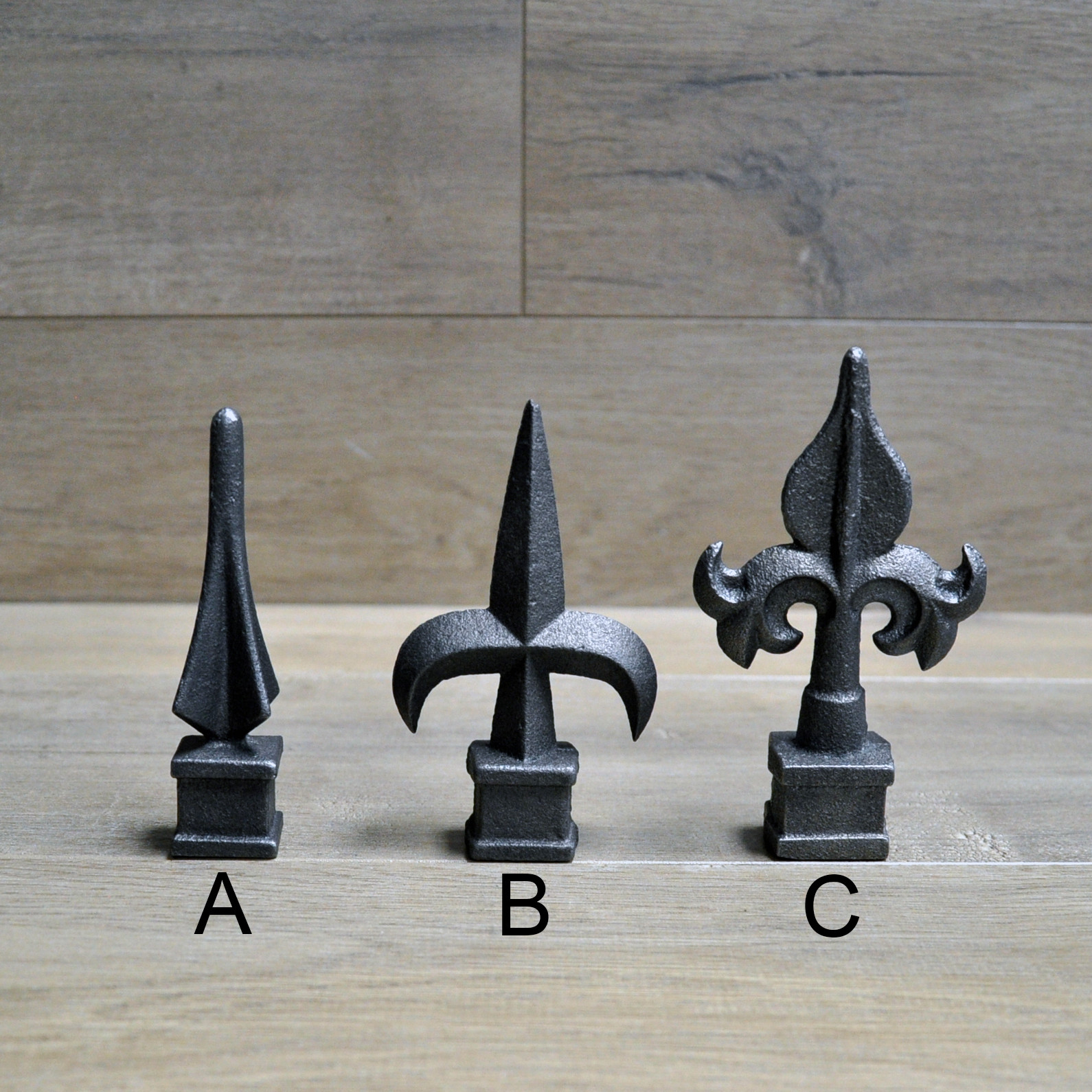 5/8" Cast Iron Spear, Finial, Spire, Ornamental Fence Topper Wrought Iron