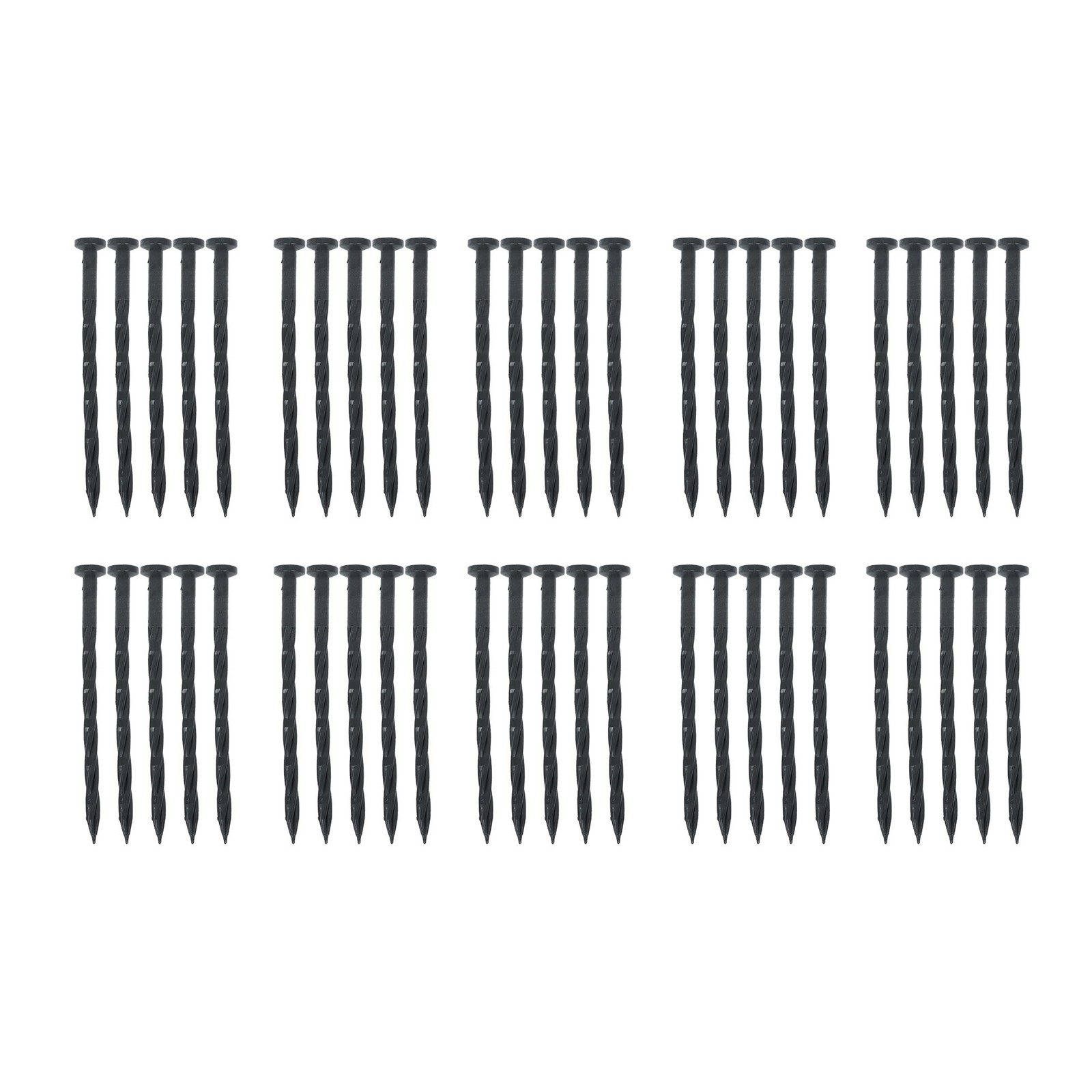 No Dig Lawn Border L-shaped Lawn Garden Edging Kit With Anchoring Spikes Plastic