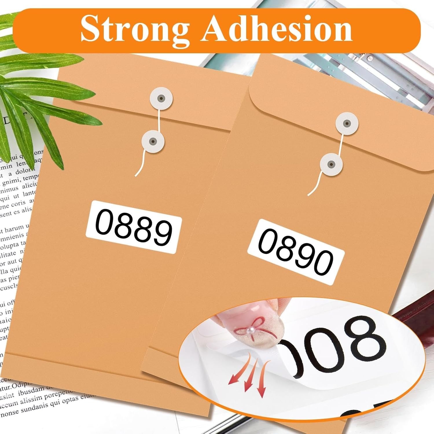 1000 Numbered Labels 2x1 Roll Consecutive Stickers Inventory Tags Sequential