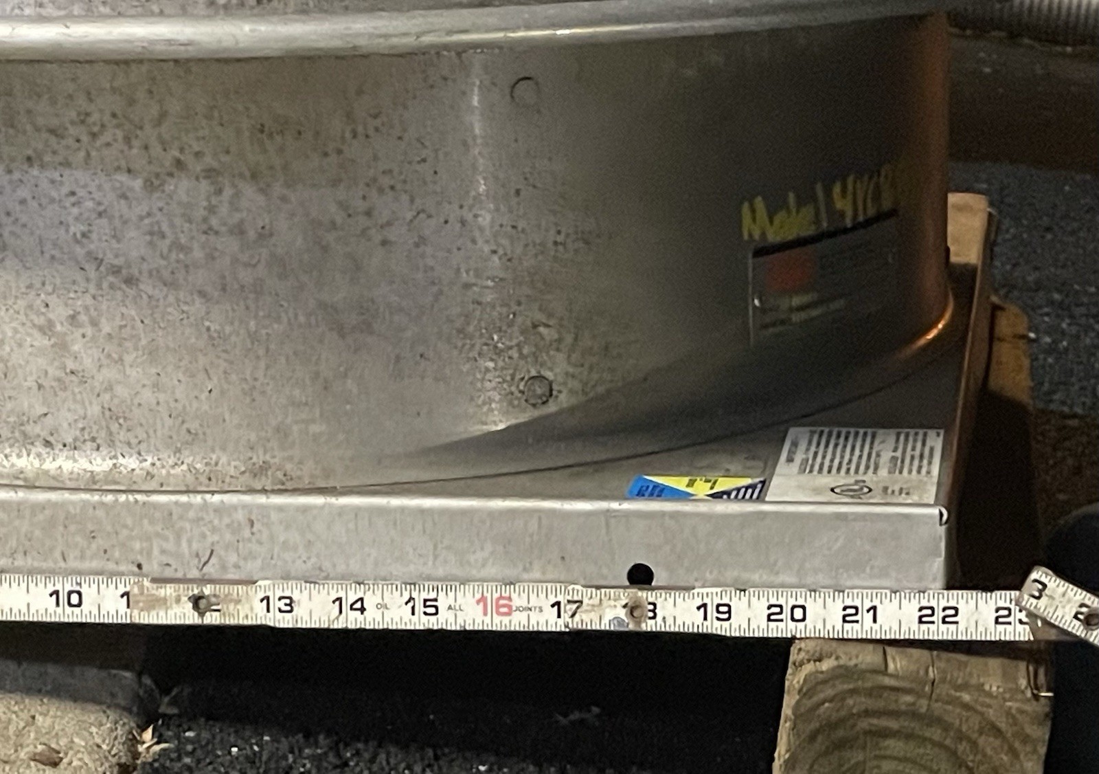 Dayton 4YC886 Upblast Direct Drive Commercial Exhaust Fan Roof Mount Metal Base