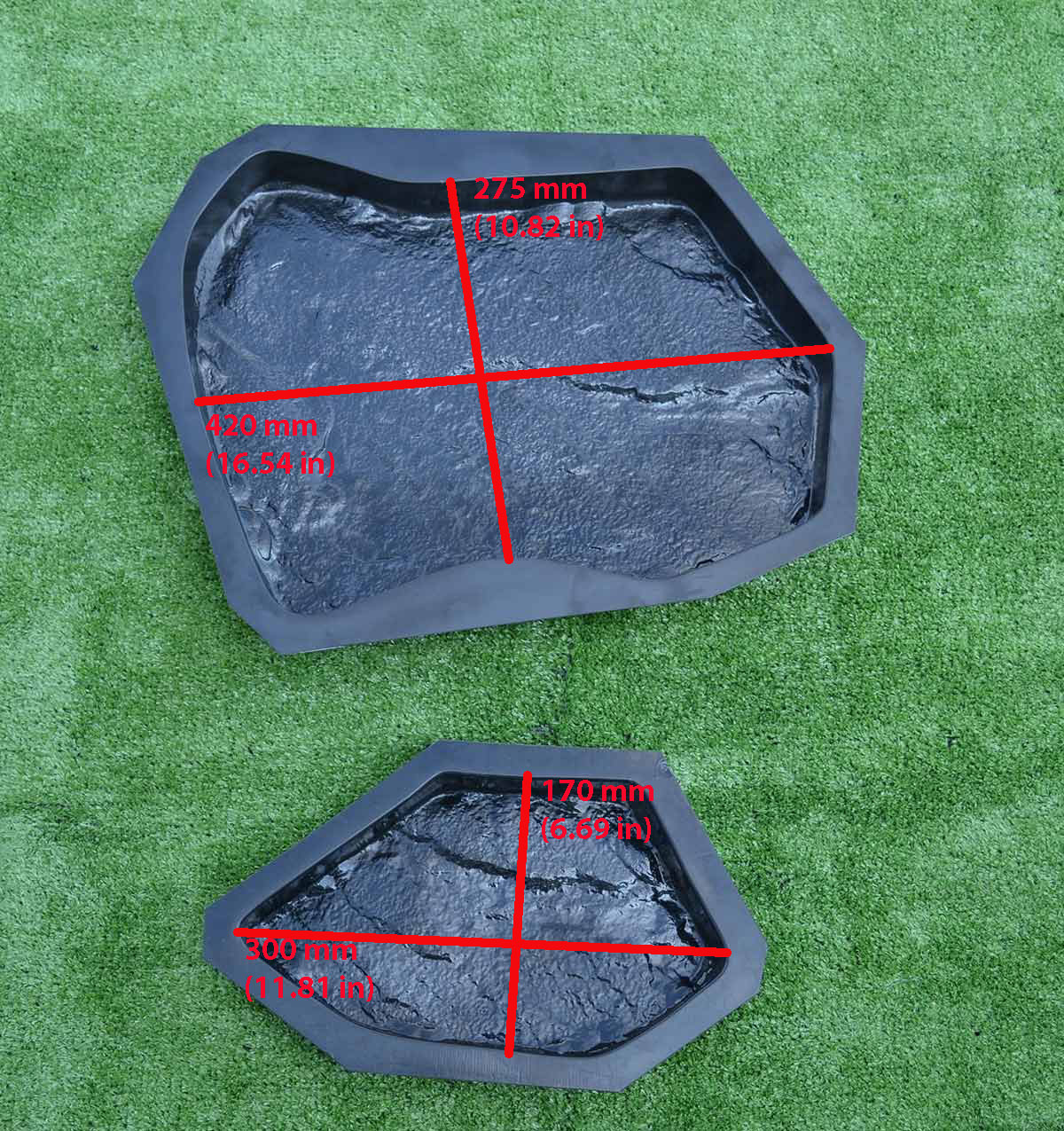 Concrete molds pavers casting concrete garden panths stone patio sold 6 pcs S34