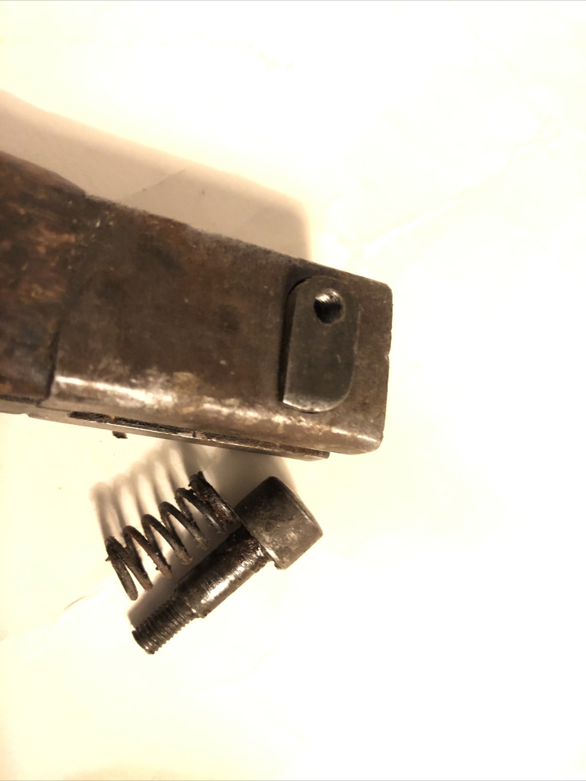 WW2 Japanese bayonet CATCH & Button  Toyoda Jidoshoki SEISAKUSHO WWII Japan Part