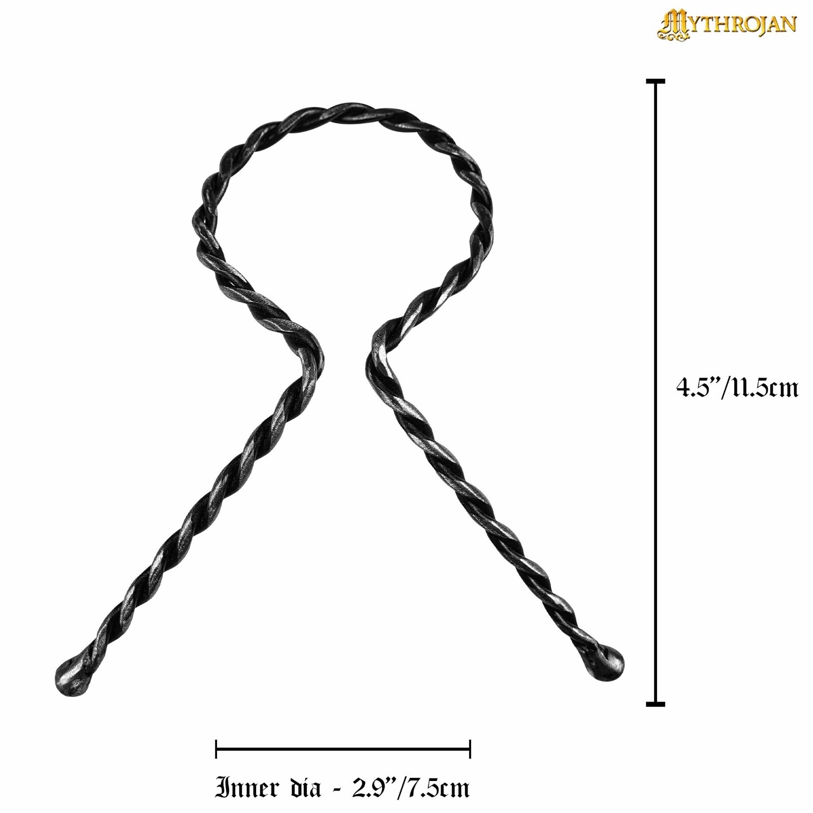 Hand Forged Drinking Ale Horn Rack Twisted Mead Stand Medieval Viking Accessory