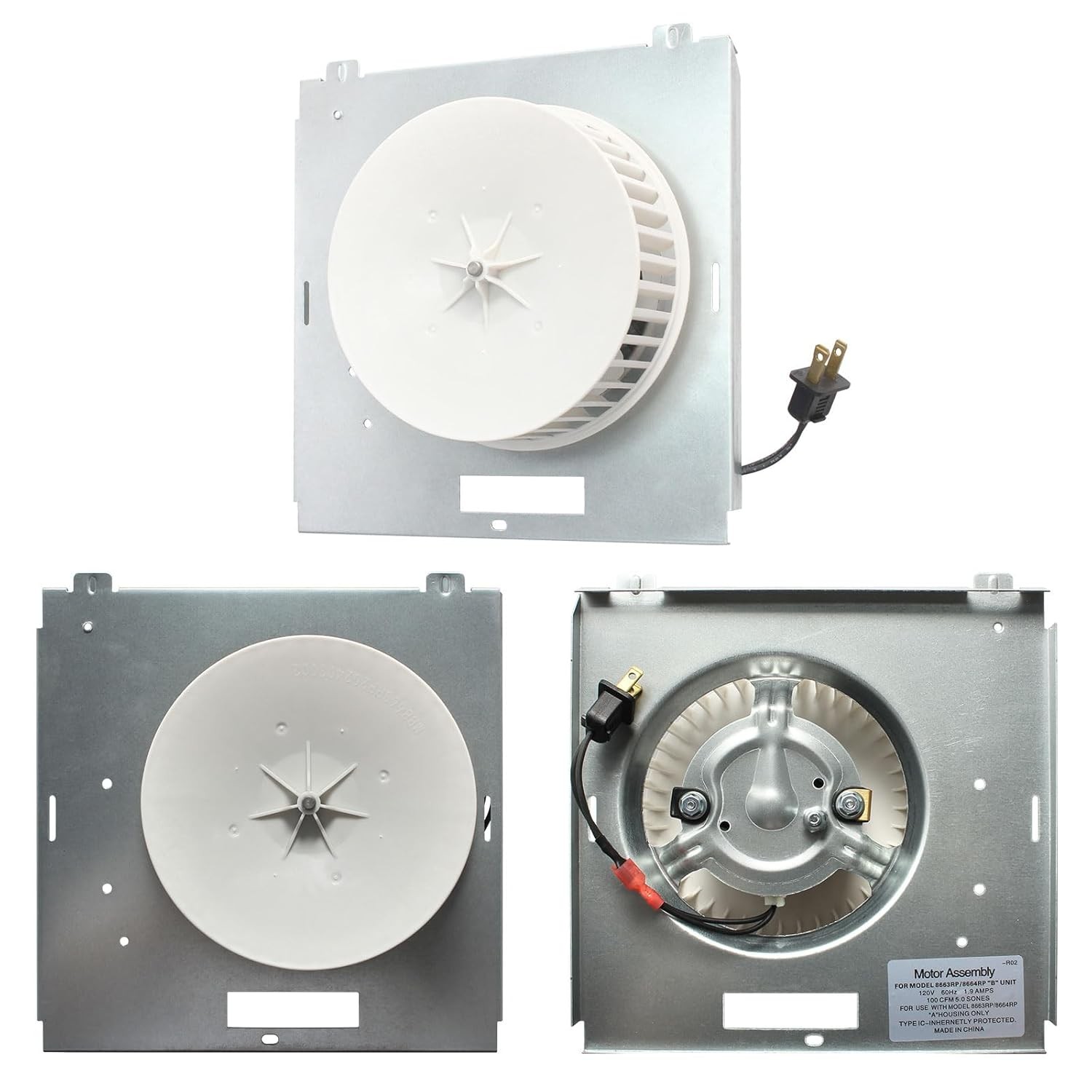 S97017705 Bathroom Ventilation Fan Motor Assembly,8663RP 8664RP Bath Exhaust...