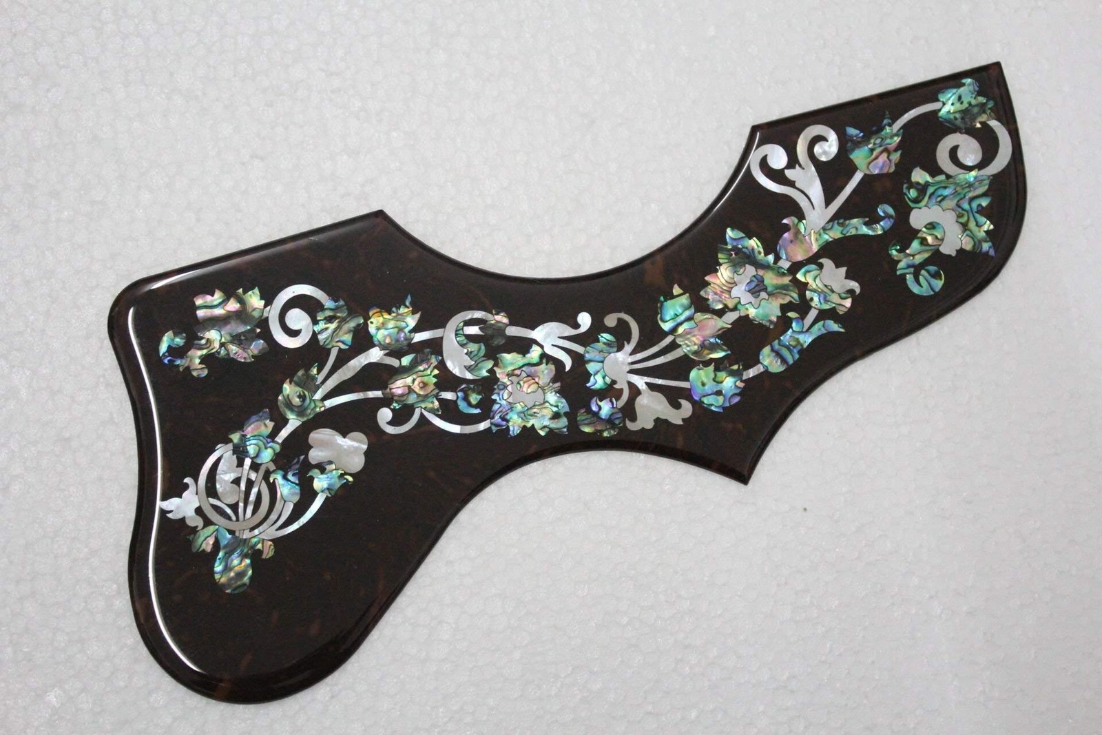 One Pc 2mm thickness abalone inlay Flower Folk Acoustic Guitar Pickguard Fit ...