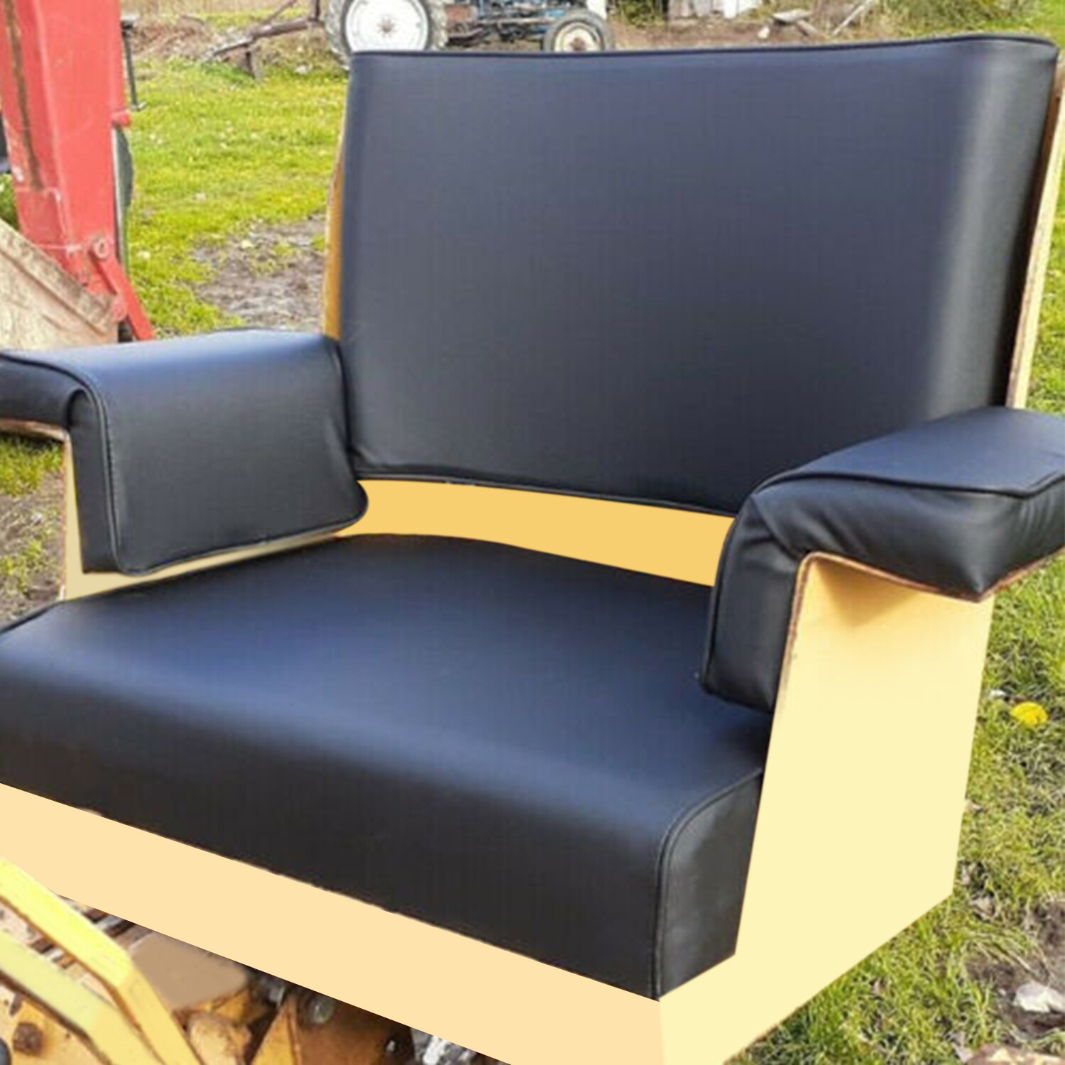 Seat w/Arm Rest+Backrest For JOHN DEERE CRAWLER DOZER 420 430 440 1010 2010