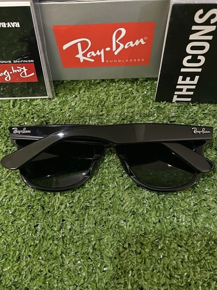 Ray-Ban Wayfarer RB2140 Sunglasses Gloss Black Frame And Lens
