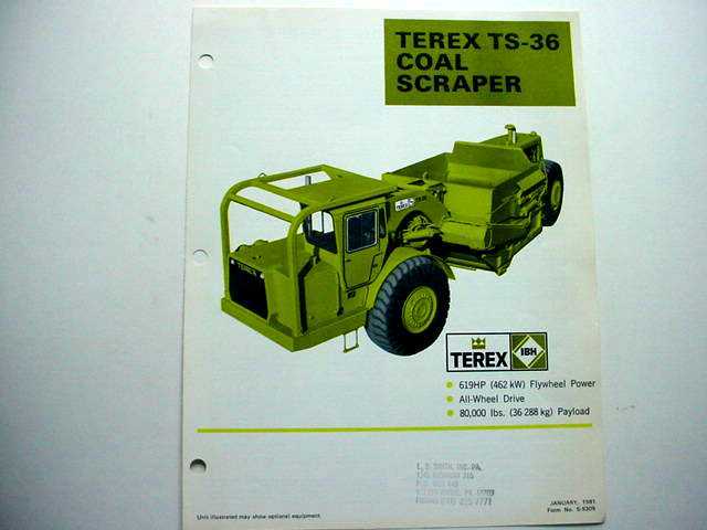 Terex TS-36 Coal Scraper & Athey Rocker w/TS-18 Tractor