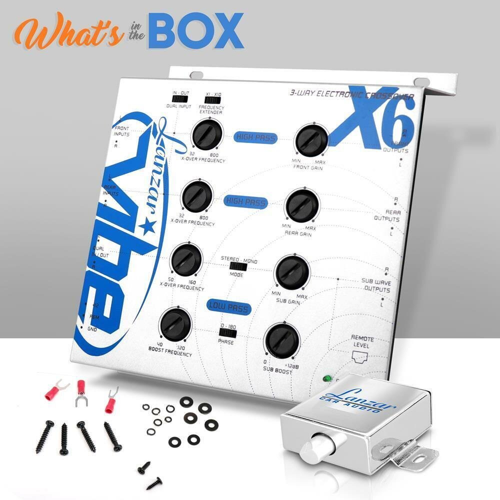 New VIBEX6 Vibe 3 Way Electronic Crossover Network w/Remote Subwoofer Control