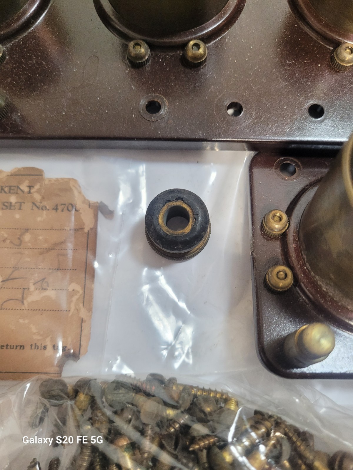 Atwater Kent Radio Parts Dial Breadboard Screws & tag Lot Antique 1920s