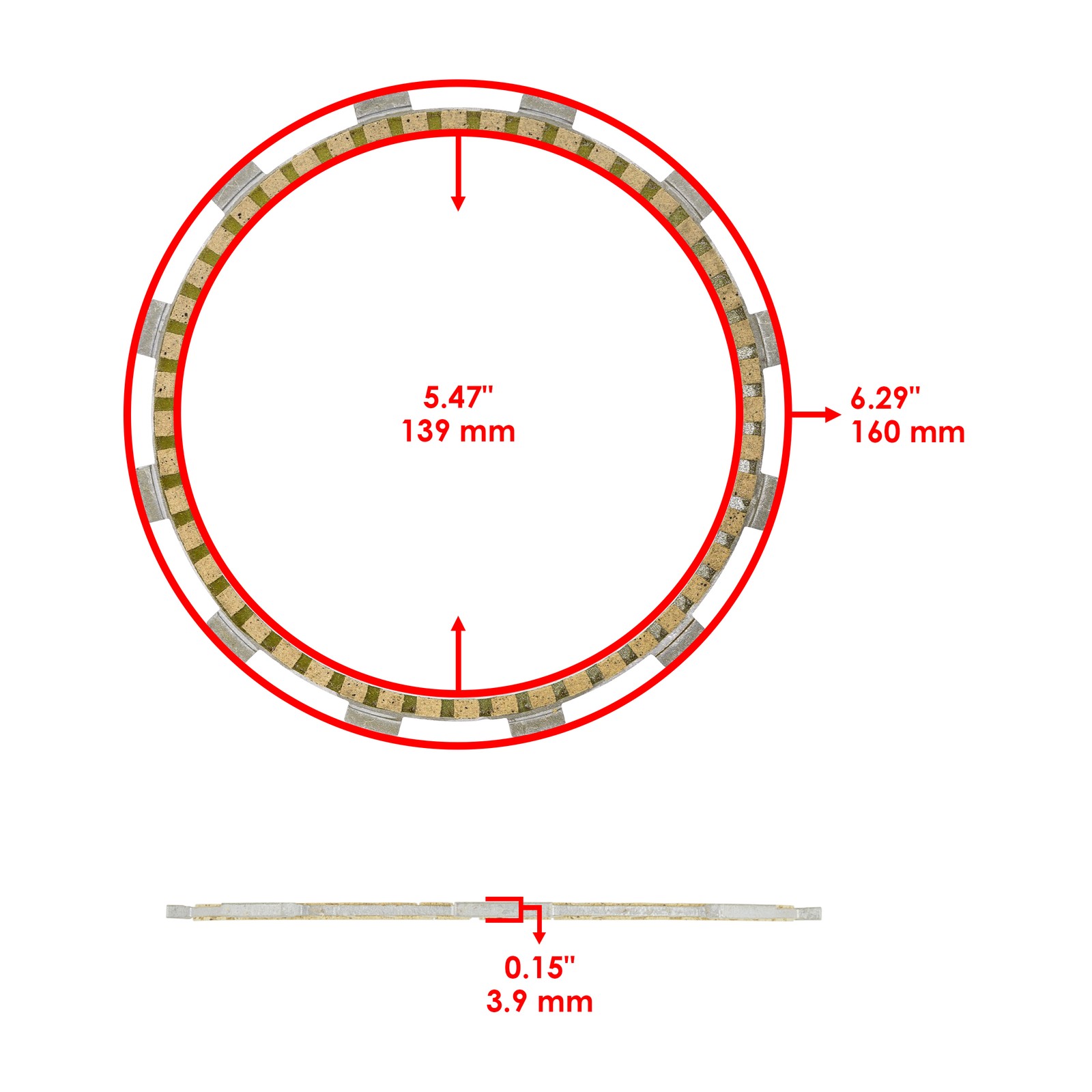 Clutch Plates Kit For Harley Davidson Electra Glide 1998-16 / 37932-98 37913-98