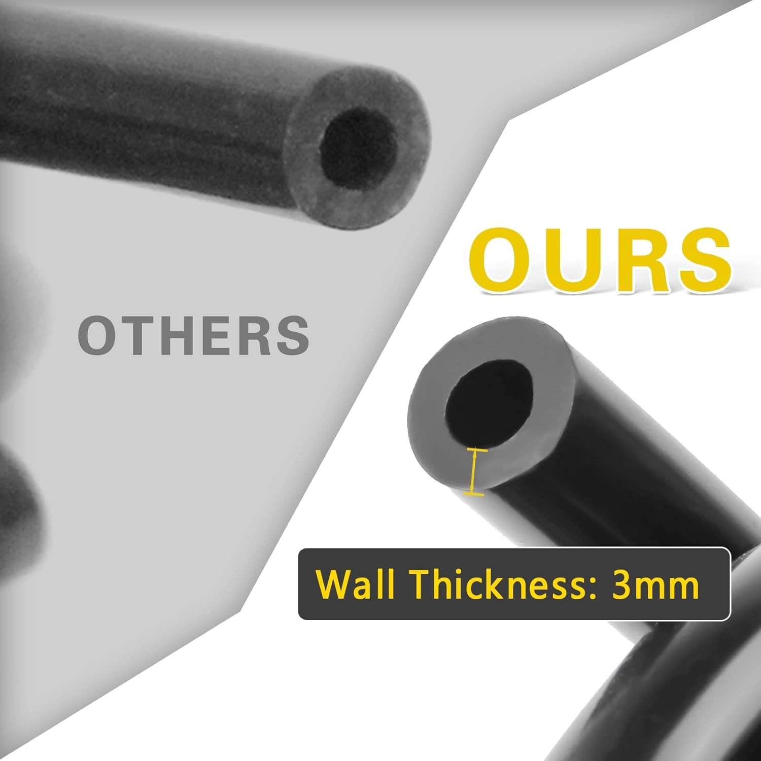 6Pcs 5Ft For Dodge Silicone High Performance Vacuum Hose Kit + 113PCS Connectors