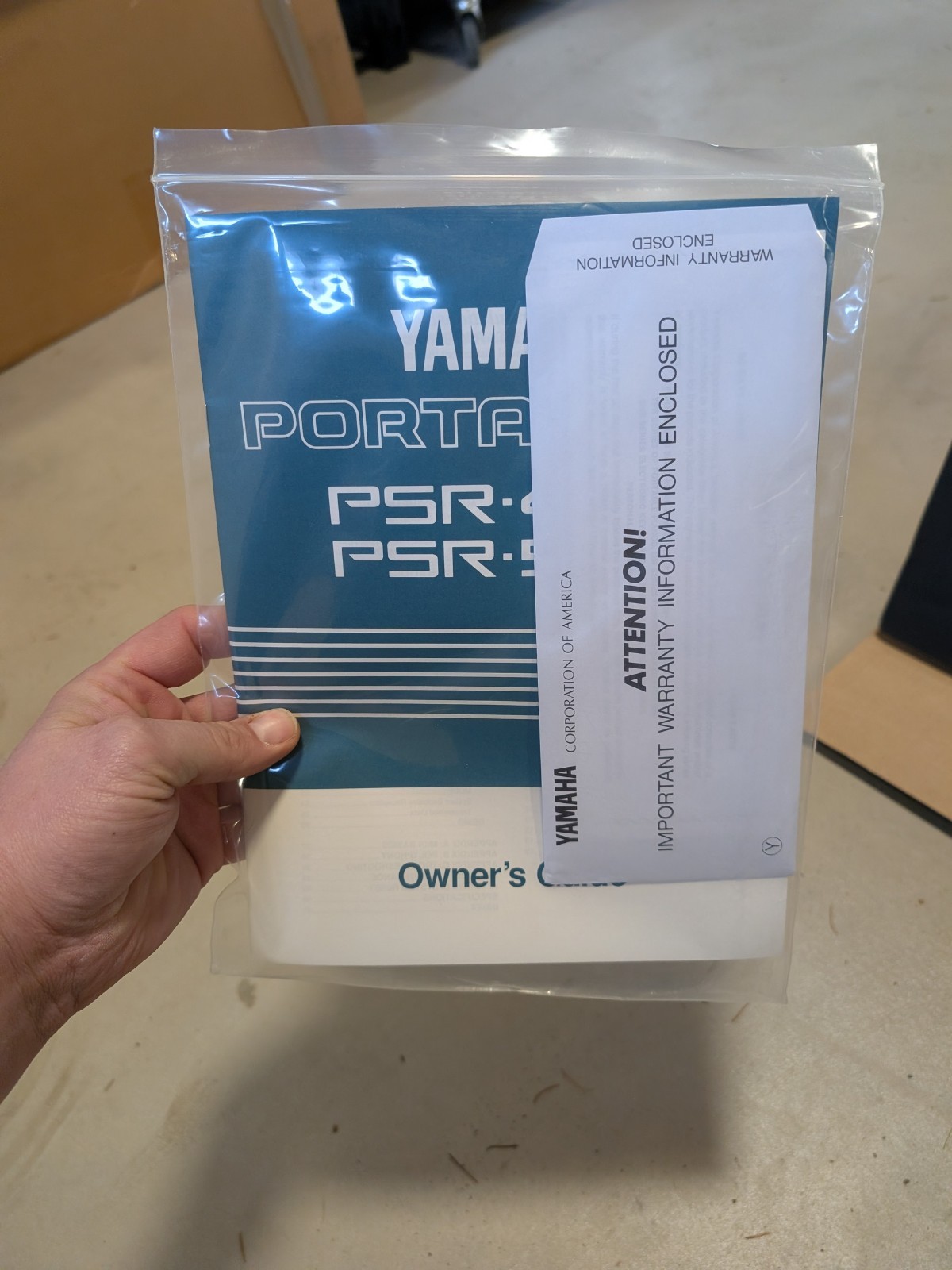 NOS Vintage 1991 Yamaha PSR-500 Portatone Electronic Keyboard Synthesizer