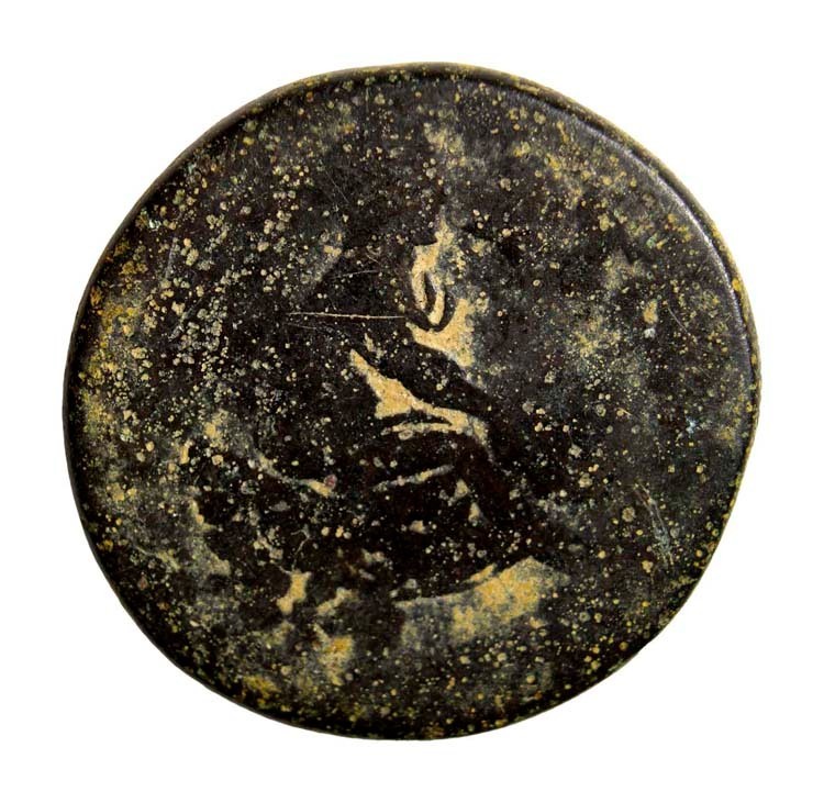 Akko-Ptolemais AE23 Trajan Tyche River God 98–117 AD Authentic Judaean City Coin