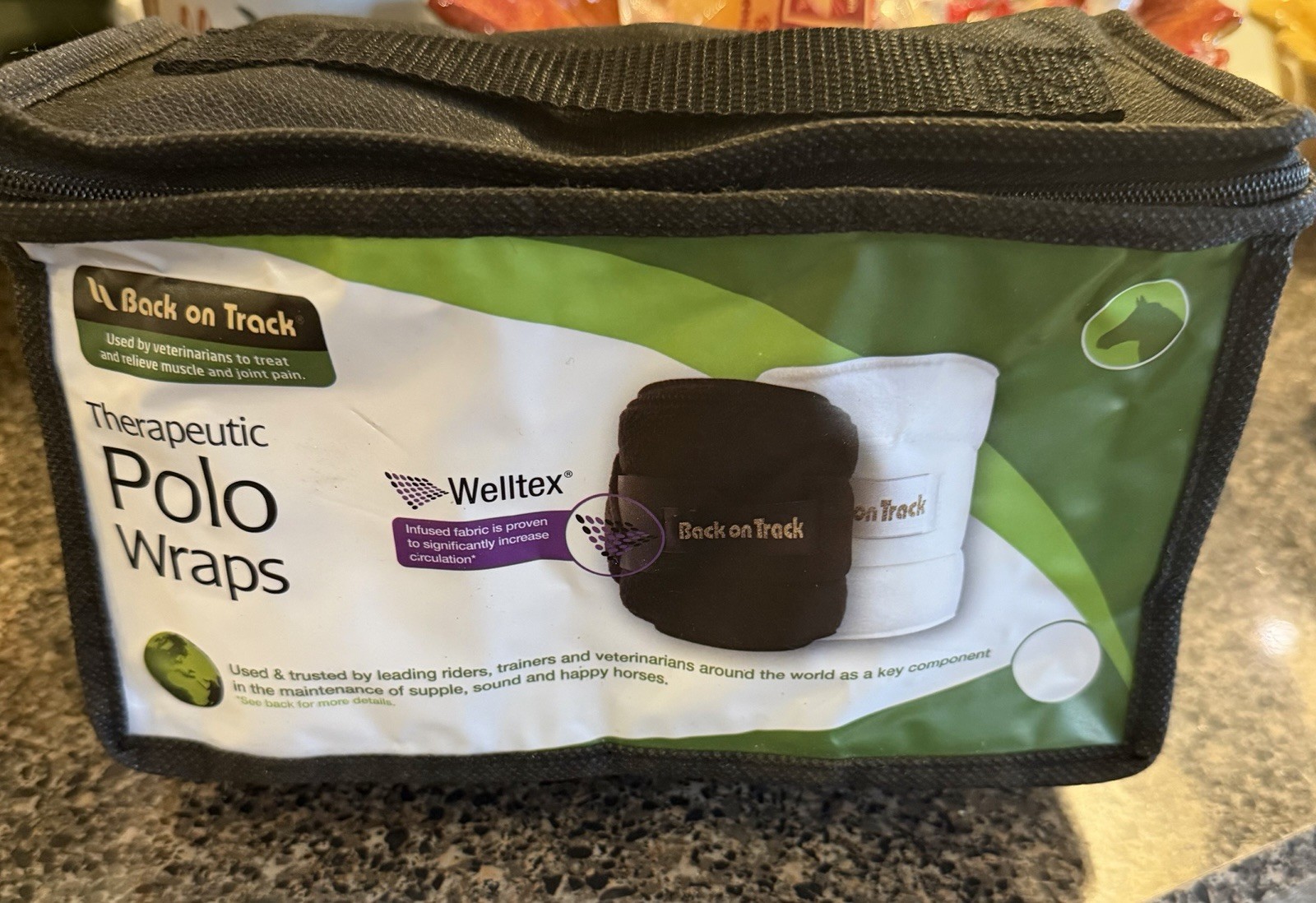 New W/ Tags BACK ON TRACK - Therapeutic Horse Polo Wraps - 7’- White