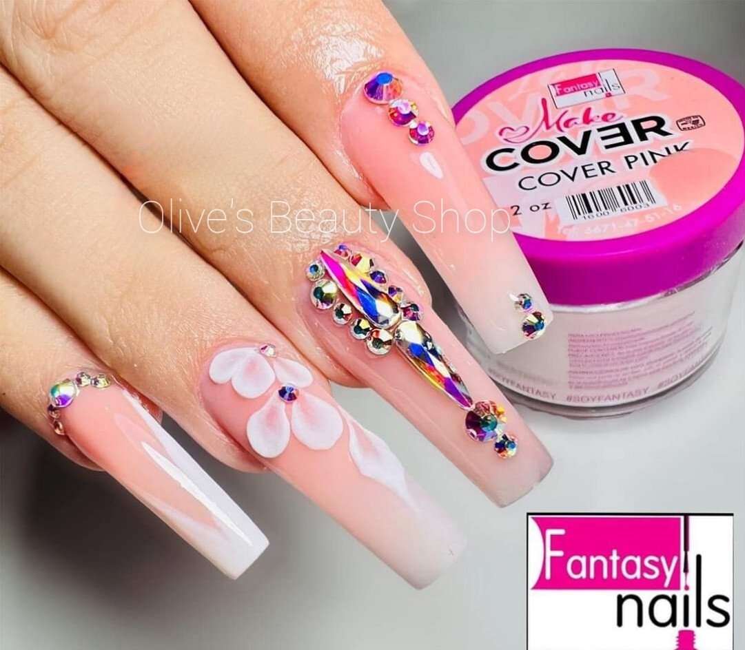 Fantasy Nails Make Cover Cover Pink 2 oz Acrylic Powder Polvo