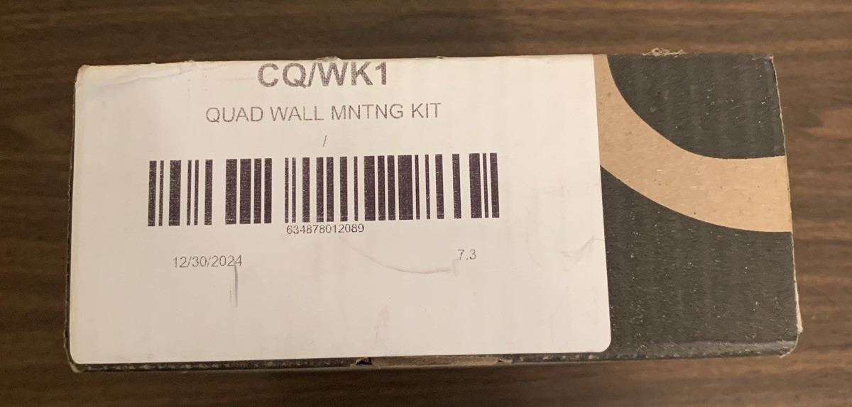 Salamander Design SQ/WK1 Wallmount Kit for Quad-width Synergy Models - Open Box