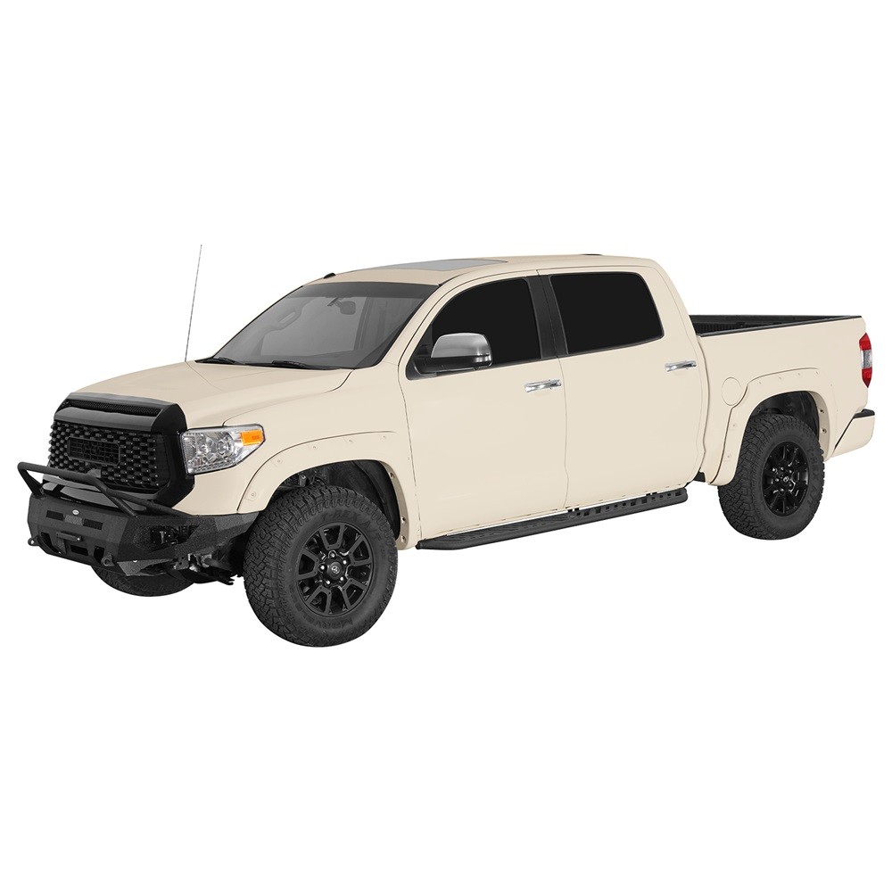 Pair Steel Nerf Side Step Bars Fit Toyota Tundra 2007-2021 Crew Cab 4-Door