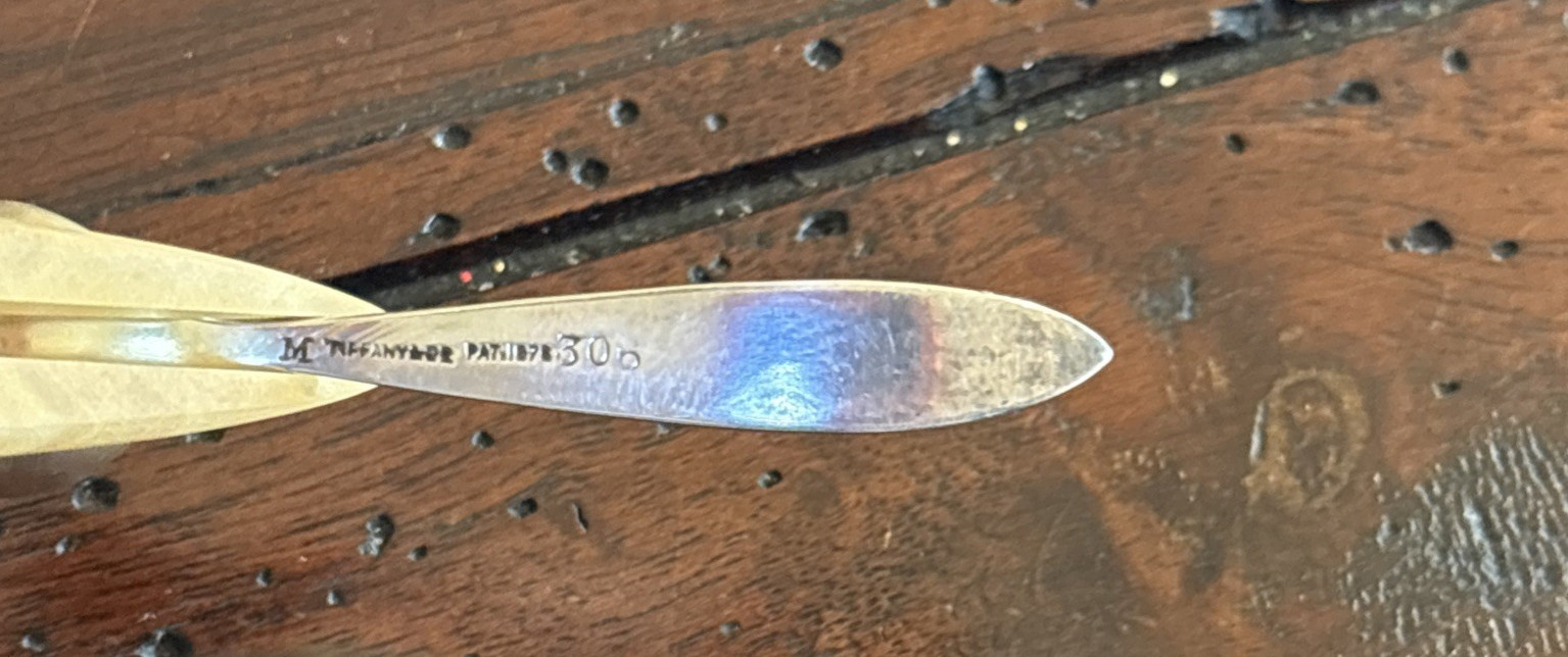 Vintage Tiffany & Co. 925 Sterling Silver Salt Cellar Spoon