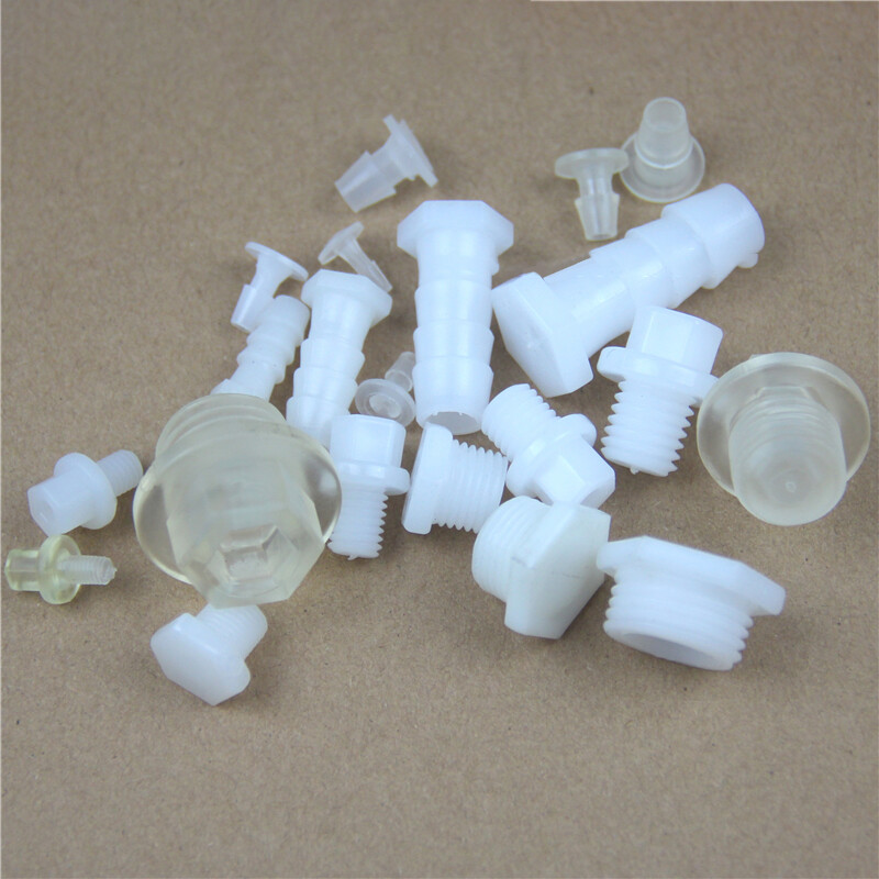 Plastic Tube Stopper Threaded Plugs Bung End Caps Barbed Hose Fitting Inserts