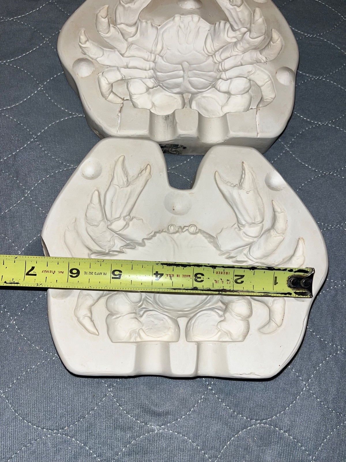 Vintage Ceramic Slip Casting Mold Of Realistic Crab Nowell’s mold 2148