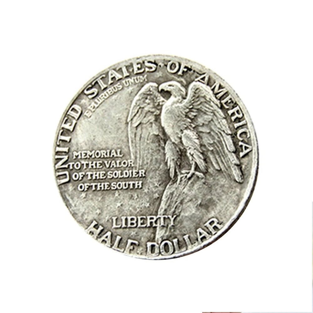 2PCS 1925 Stone Mountain Silver Half Dollar Classic Commemorative Coin