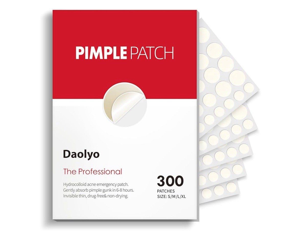 Pimple Patches for Face, 4 Size 300 Counts Acne Patches