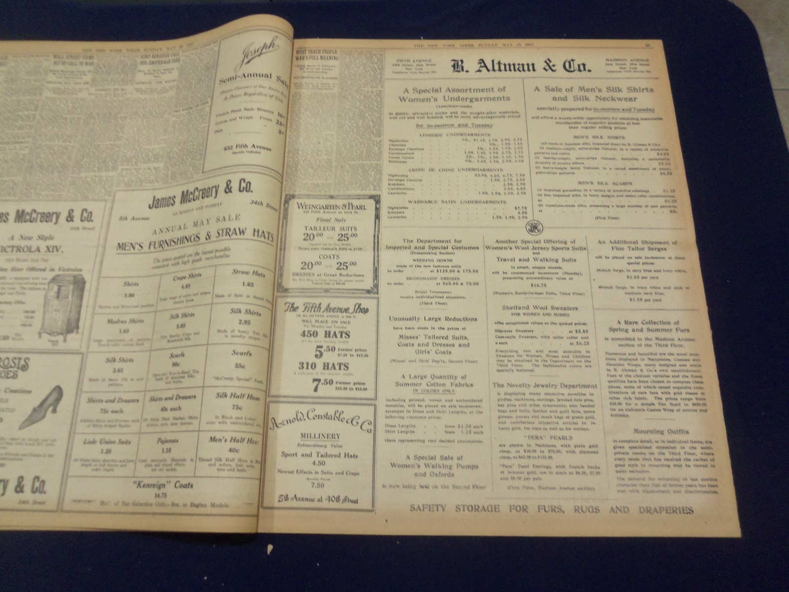 1917 MAY 13 NEW YORK TIMES - HOUSE FOR ROOSEVELT DIVISION - NT 9142