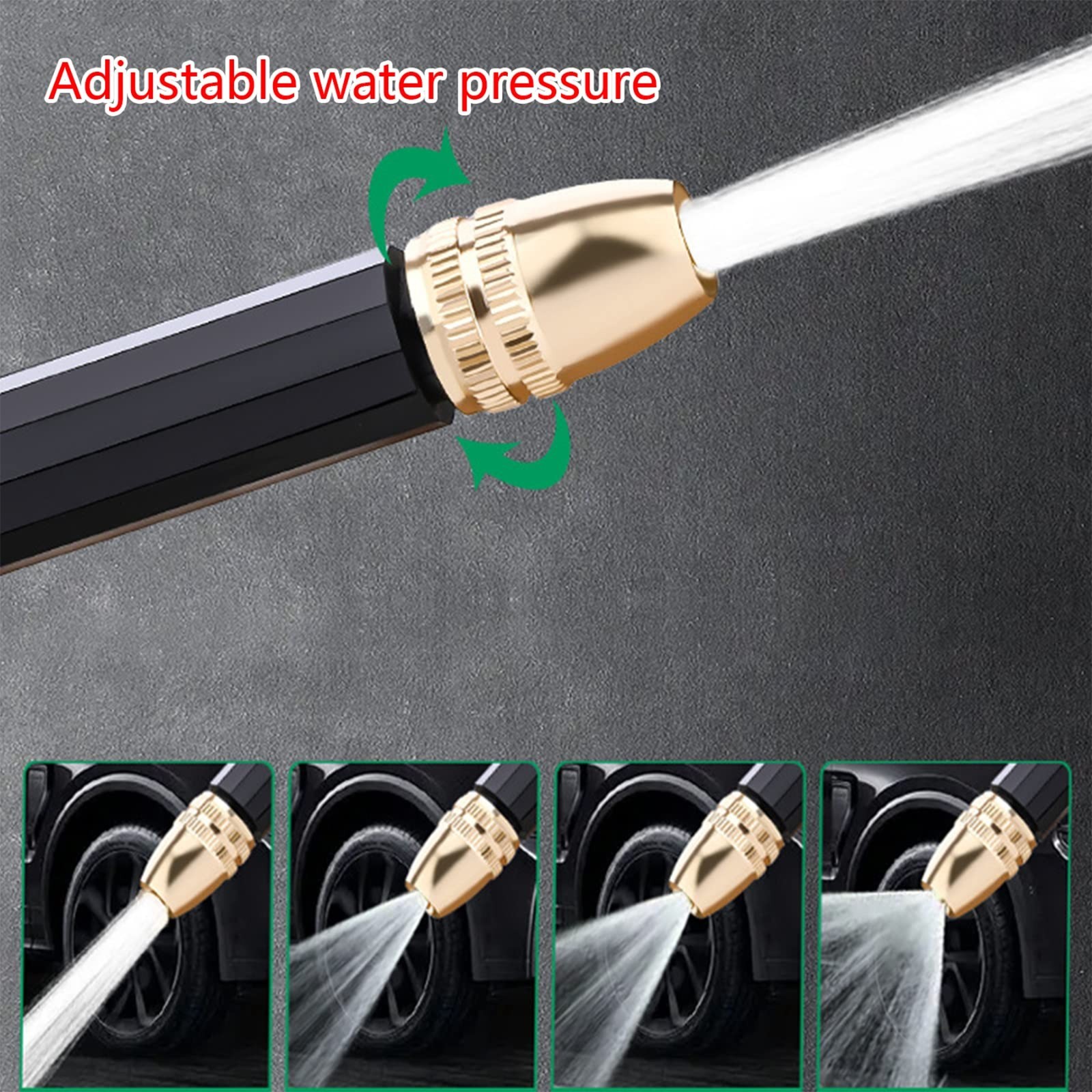 High Pressure Adjustable Garden Hose Spray Gun Nozzle for Car Wash / Watering
