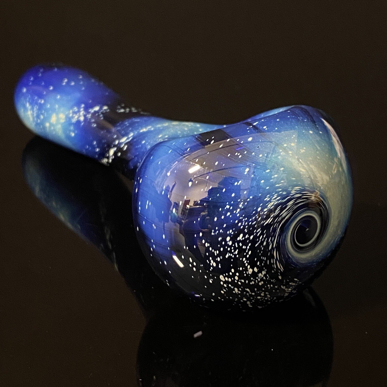 USA - 4.5” Galaxy Blue Space Pipe Hand Pipes Glass Tobacco
