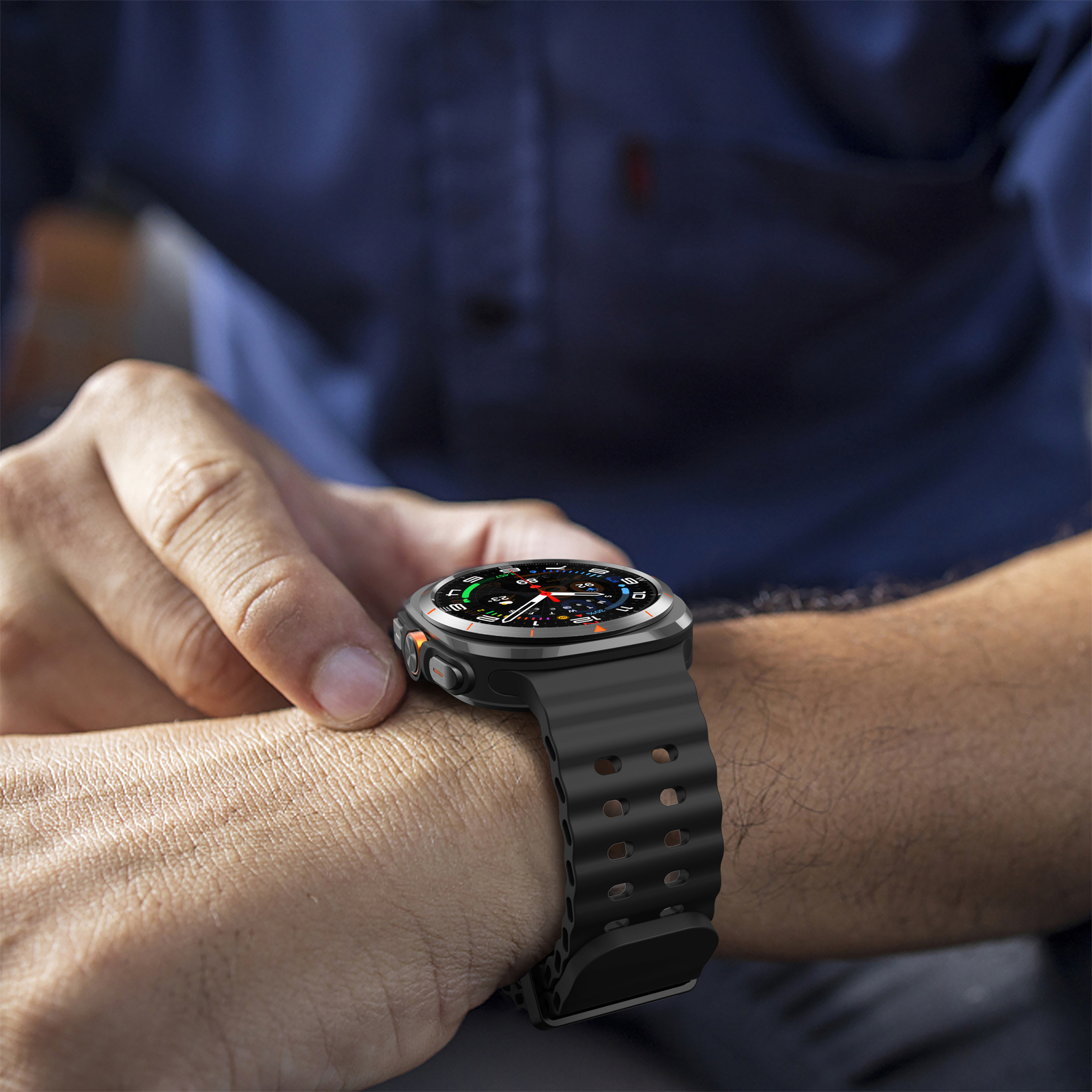 NEW Sport Soft Silicone Band for Samsung Galaxy Watch 7 Ultra 47mm NO Gaps Strap