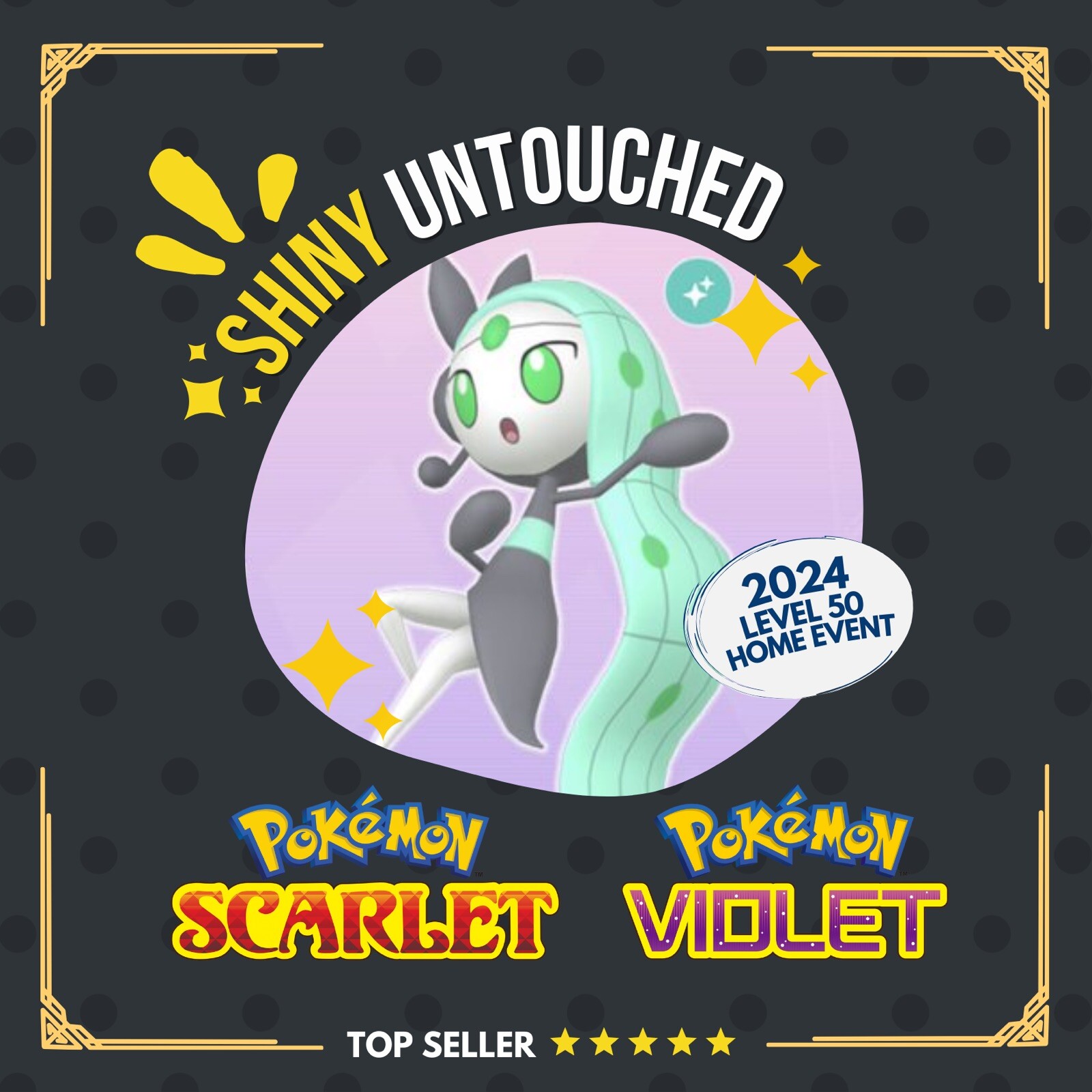 Meloetta Shiny Untouched IV October Home Event Untouched Pokémon Scarlet Violet