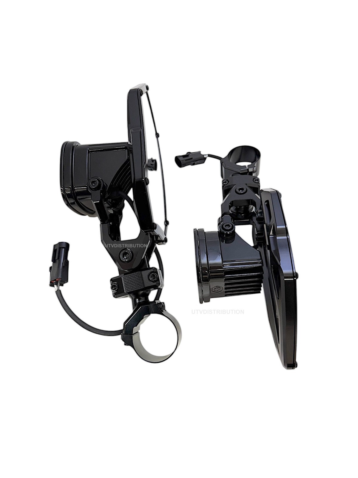 Chupacabra Offroad Cuero Baja Mirrors + Baja Designs Squadron Lights White 1-7/8