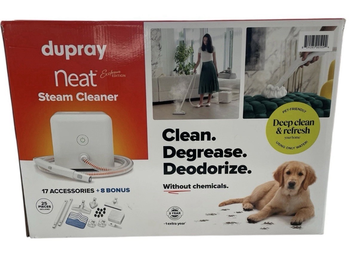 Dupray Neat Steam Cleaner "Exclusive Edition" + Accessories, 25-Piece Kit