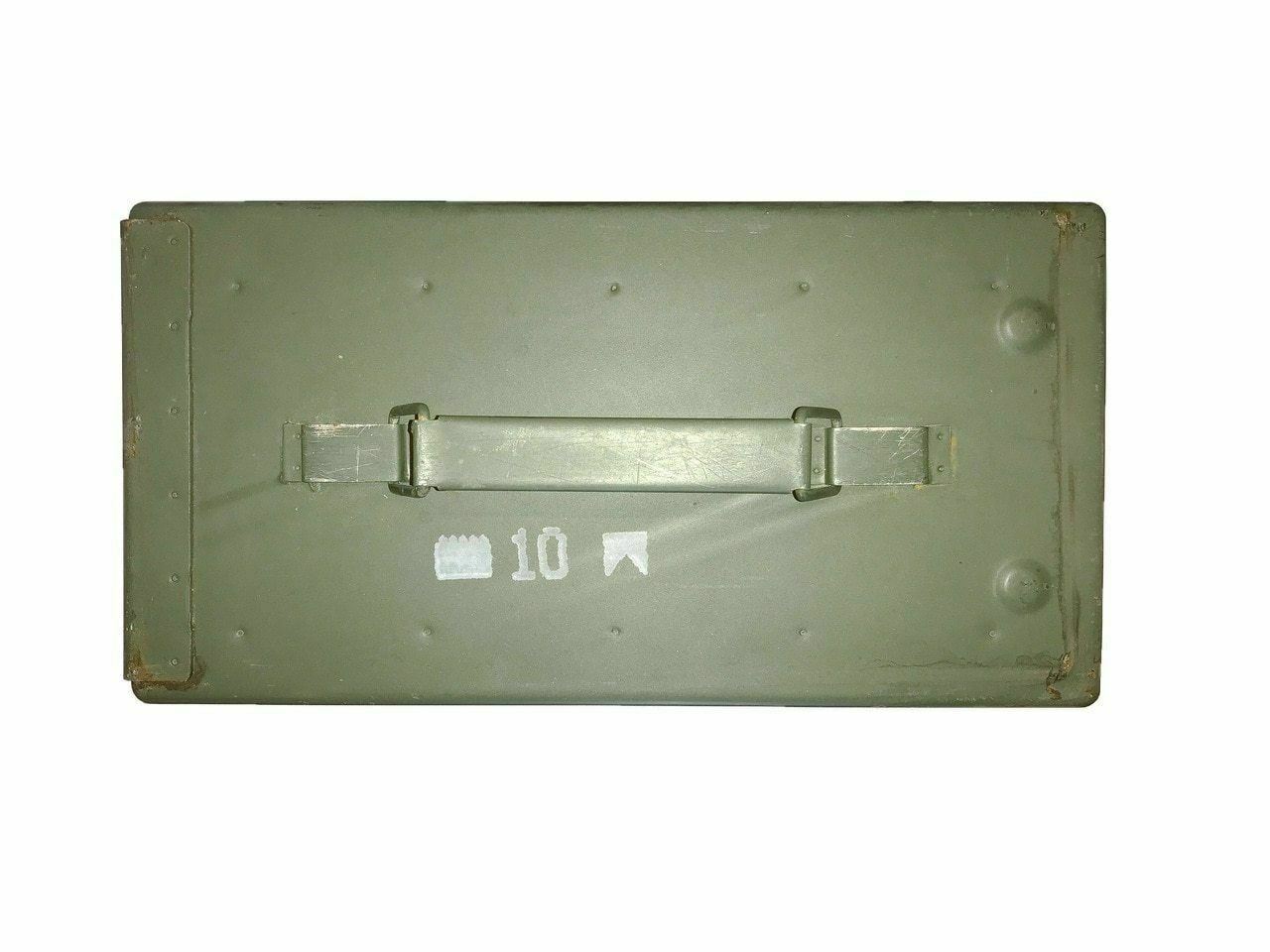 Original .50 CALIBER 5.56mm Military AMMO CAN M2A1 50CAL METAL AMMO CAN BOX VGC