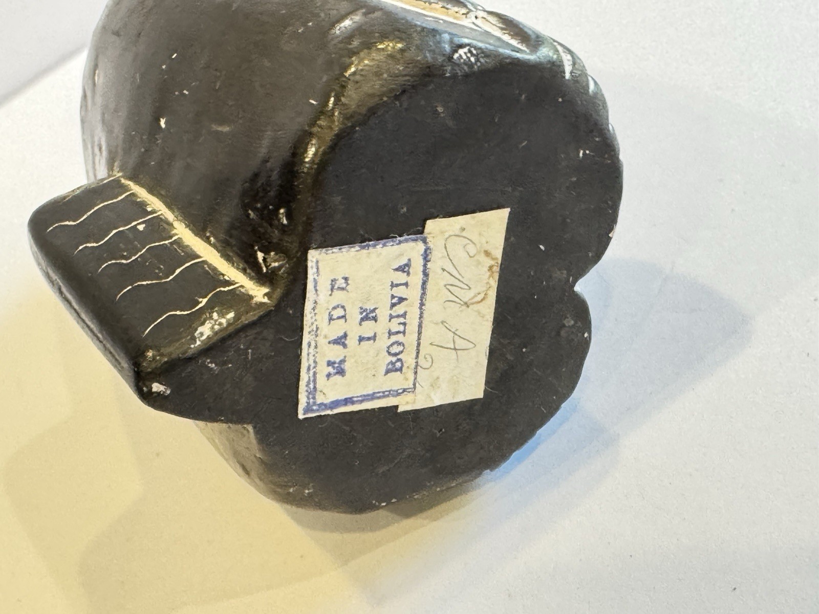 Hand Carved Stone Jaguar Statue Mythical Pre-Columbian Form Bolivian Chachapuma