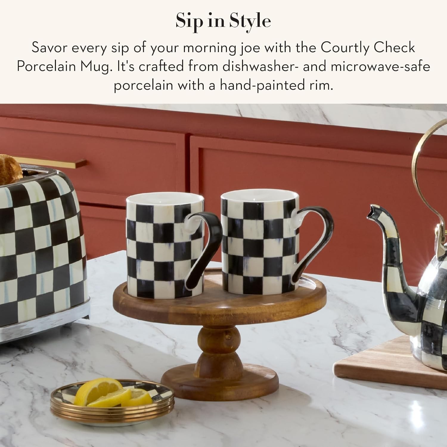 MacKenzie-Childs Courtly Check Mug