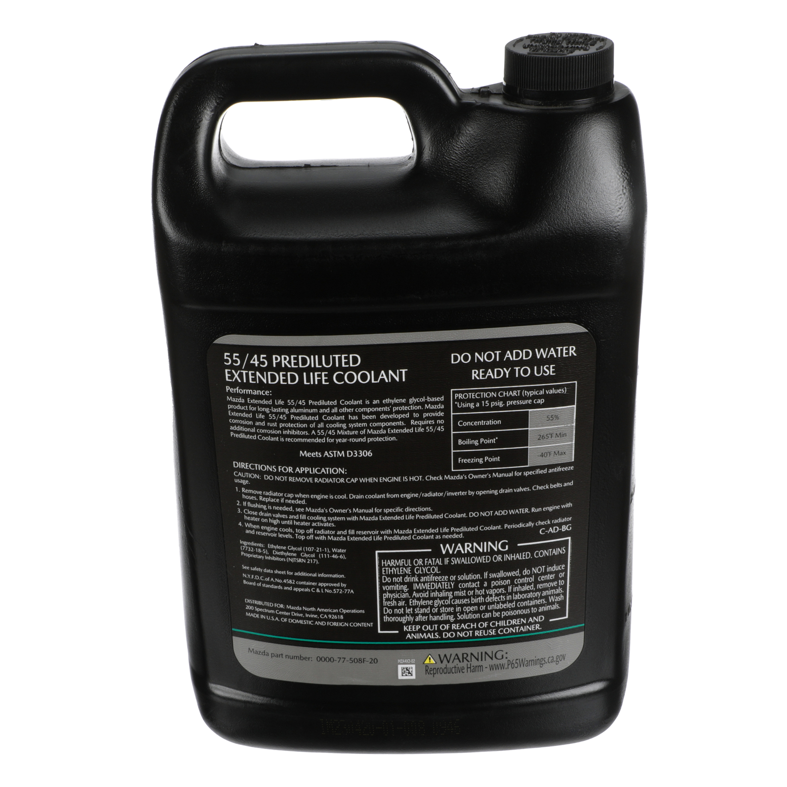 NEW OEM Mazda Coolant Fl22 0000-77-508F-20