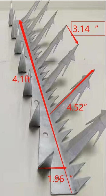Stainless Steel Spike Fence Top | Anti-Climb Fence Spikes | Wall Spikes |