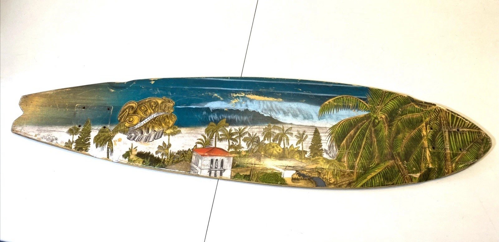 Vintage Sector Nine Waimea Longboard Skateboard 39” Long - Deck Only -