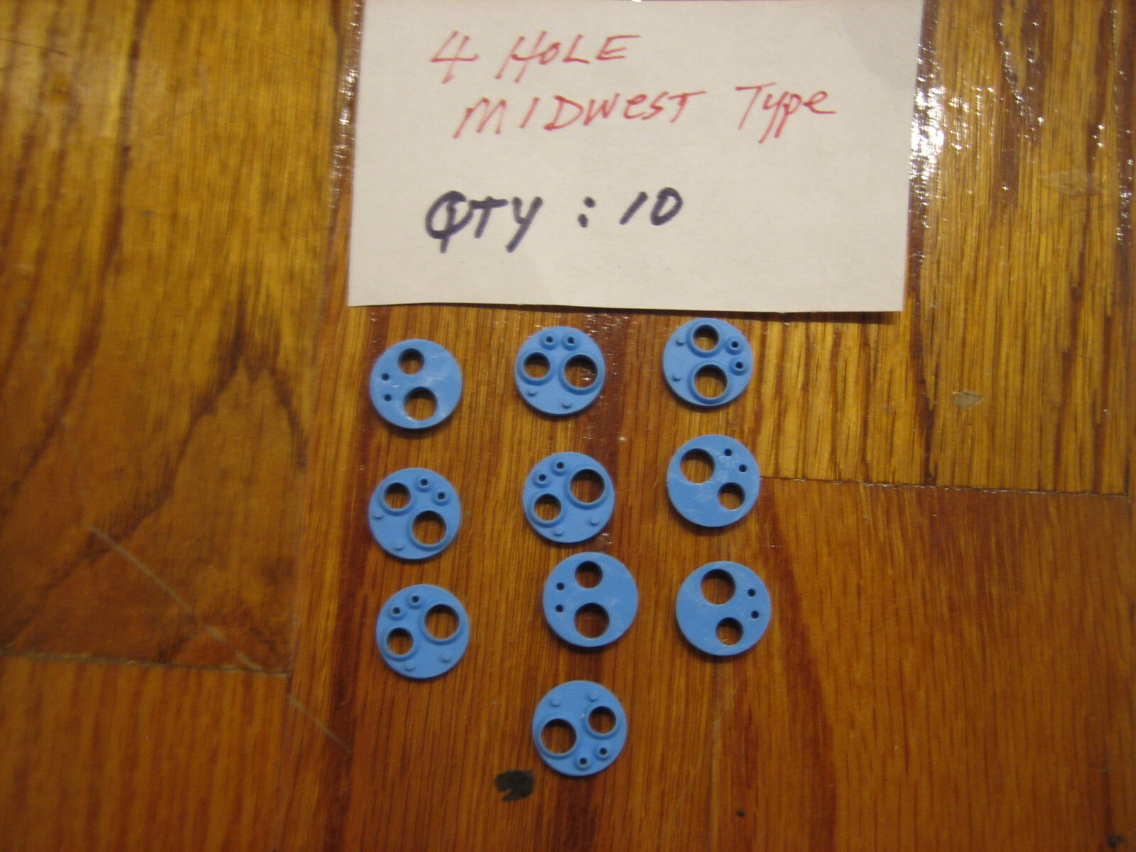 Lot of 10: Hi-Temp. SILICONE 4 HOLE Dental High Speed Handpiece Gaskets/Midwest