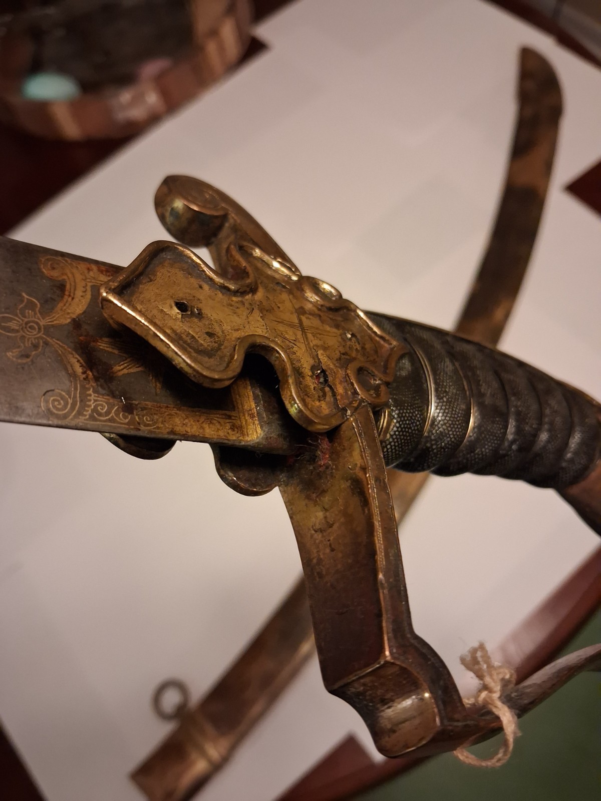 Antique 1800-1830's Ottoman Turkish Officer's Sword Muslim Script Moon Sunburst!