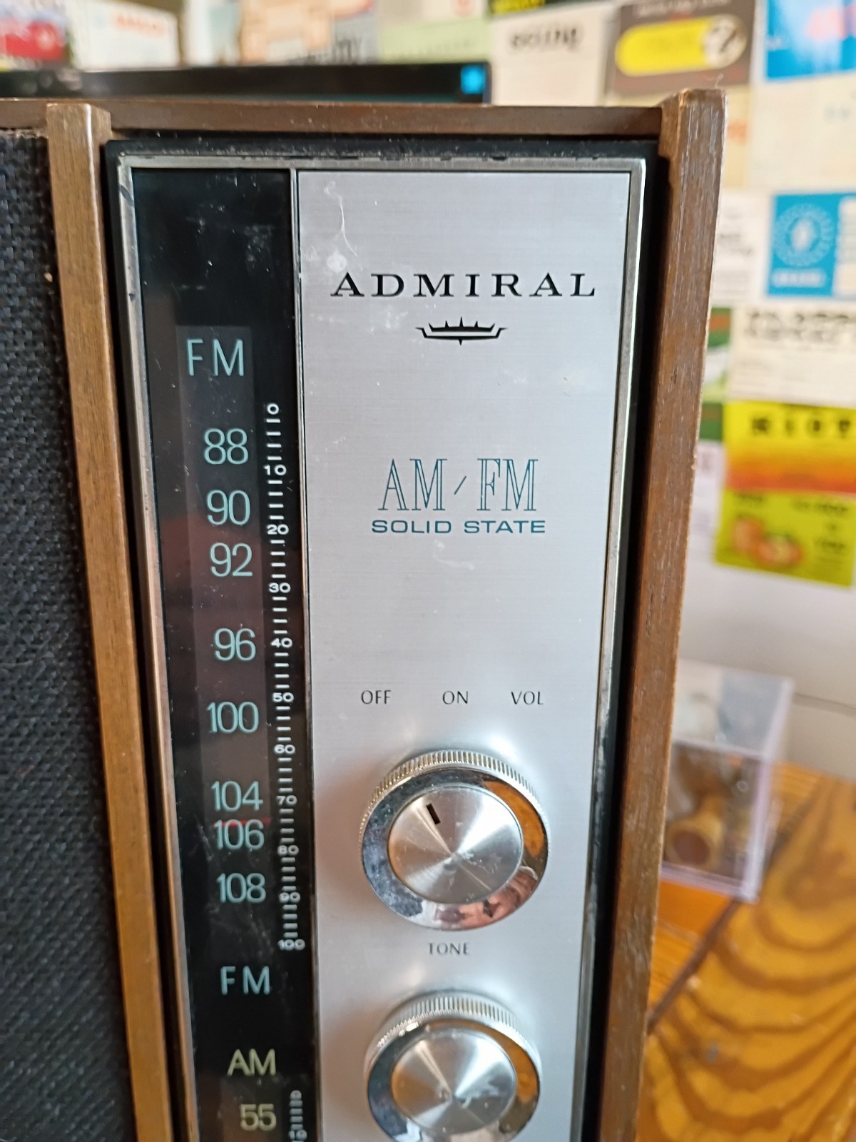 Rare 1966 Admiral Model Y471RA Transistor AM FM Radio - Works Watch Video