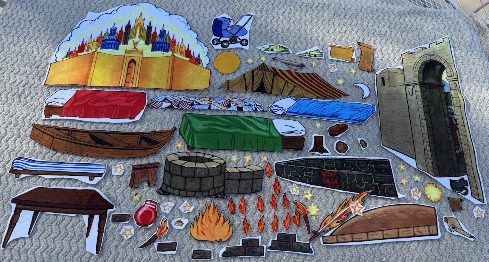 Betty Lukens Through the Bible in Felt 650+ Pieces Jesus Animals VTG