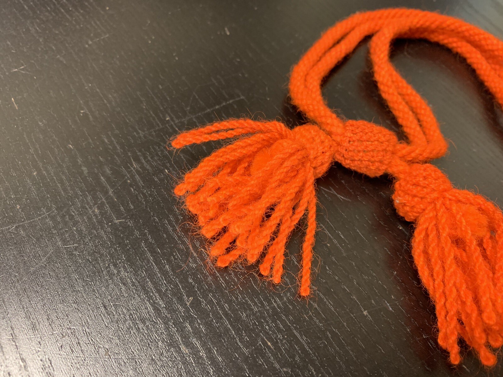 Civil War Union Army ORANGE Wool 'Dragoon' Hat Cord - NEW reproduction, A+