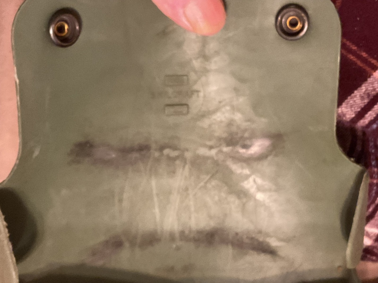 VINTAGE 1982 MILITARY ORIGINAL U.S.TRIFOLD TRENCH SHOVEL SERRATED