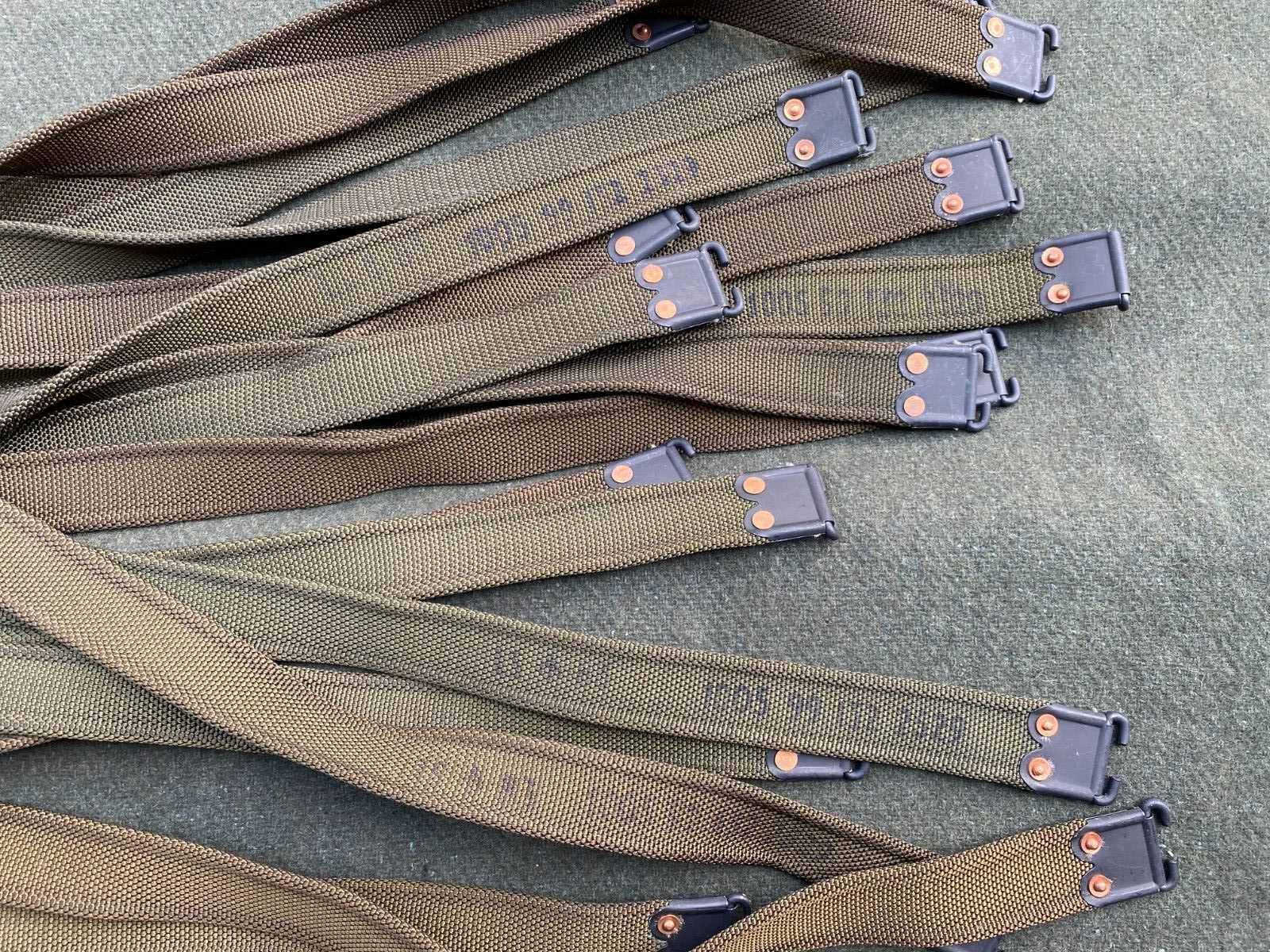 Original British Army Nylon Webbing L1A1 SLR Rifle Sling Olive Green Sling NEW